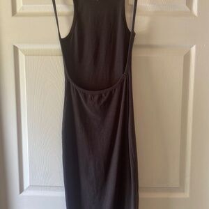 Mustard Seed long grey backless dress